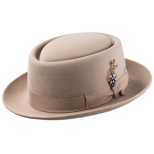 Porkpie Oak Hat-Camel