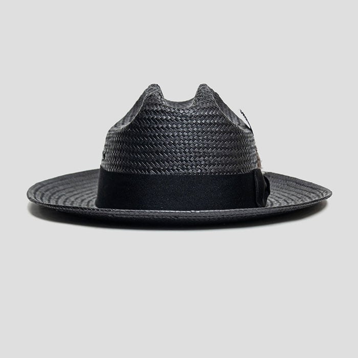 Miller Ranch Straw Fedora Hat - Ebony