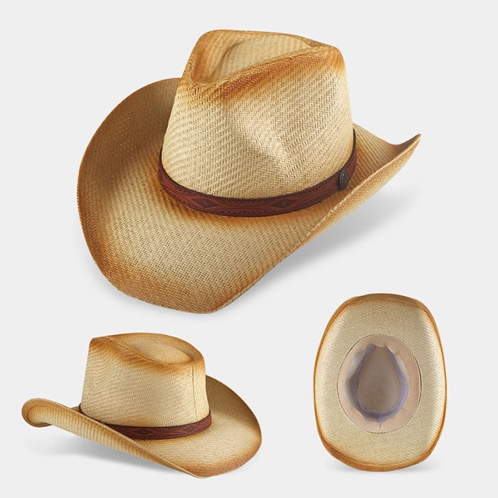 Flaming/Bursting West Cowboy Straw Hat